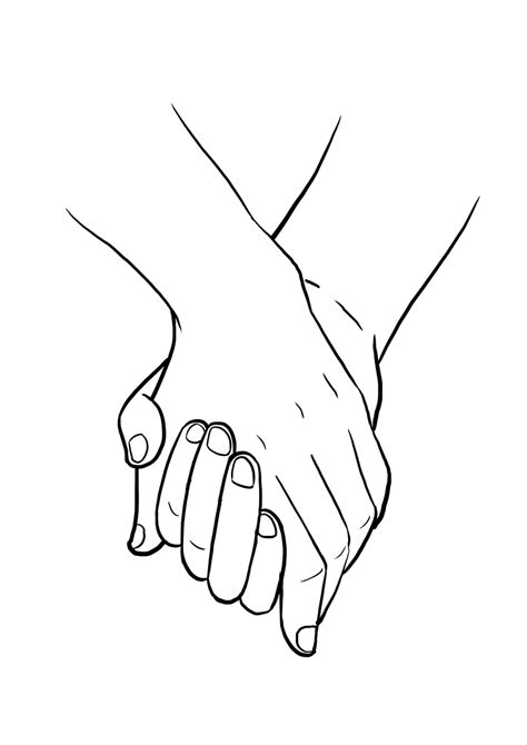 holding hands drawing|easy drawing of hands holding.